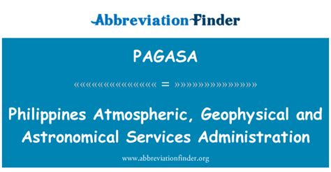 pagasa acronym|PAGASA .